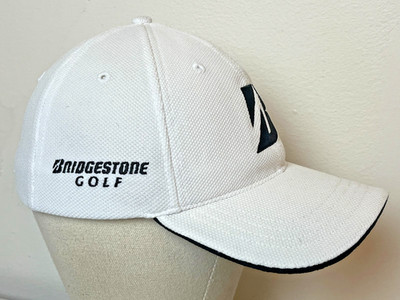 Bridgestone Golf White Hat Cap adjustable B330