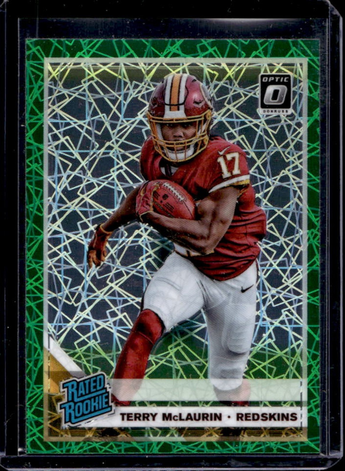 2019 Donruss Optic Terry McLaurin Green Velocity Rookie RC #179 Redskins