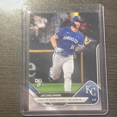 Topps 2025 Now Jac Caglianone Call Up #320 Kansas City Royals Baseball Card