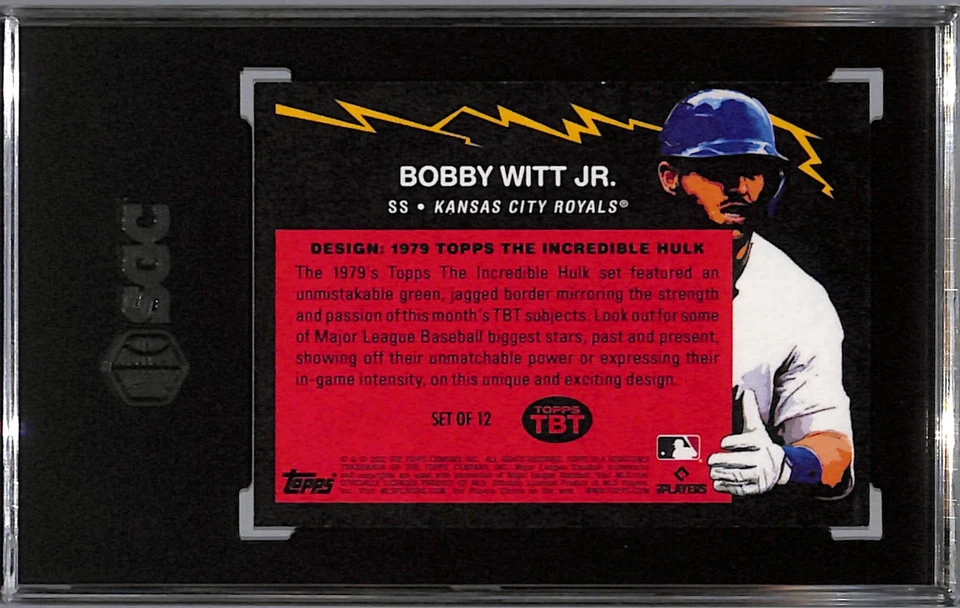 2022 Topps Tbt Bobby Witt JR. #76 SGC 9.5 - Image 2 of 2