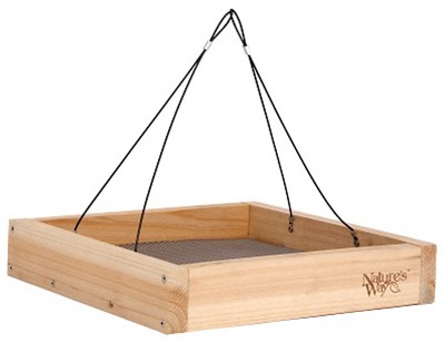 4 Pack Cedar Tray Bird Feeder CWF3