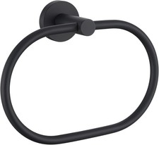 Rustproof Stainless Steel Swivel Hand Towel Holder - Oval Design, Easy Access