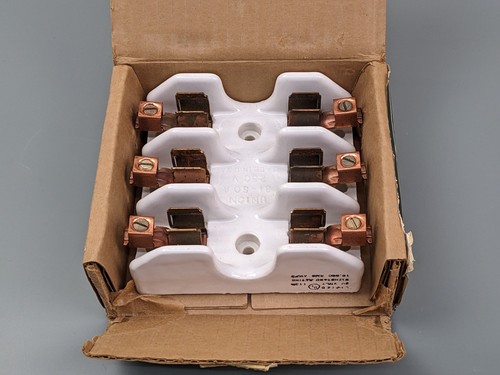 Multi Electric 2513 3-Pole Fuse Holder, 250V 31-60 Amps Ceramic, 388-411