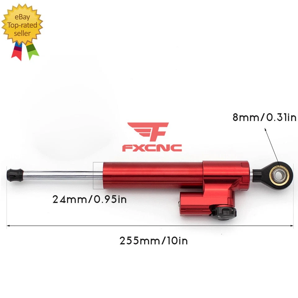 For Suzuki GSX-S1000 GSXS1000F 2016-2025 CNC Steering Damper Mount Kit 2018 2023 - Image 2 of 4