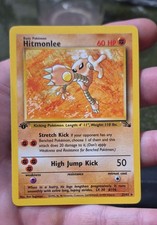 Hitmonlee 22/62 Fossil Regular 1st Ed NM on eBay