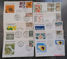 Lot de 10 FDC République Centrafricaine - émissions 1961-1963
