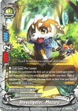 Buddyfight TCG card S-BT02/0042EN U Investigator, Mazuru Dimension Destroyer