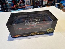 HOT WHEELS 1:18 Scale BATMAN Classic TV Series BATMOBILE Die Cast NEW Black Box