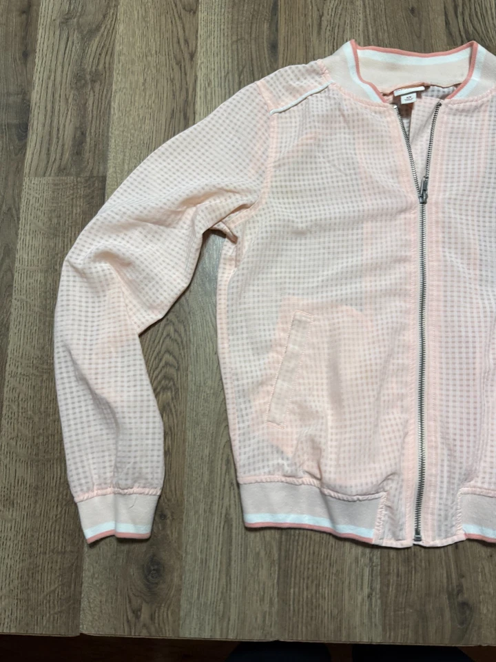 Merona Shirt, Women's Size XS, Pink, Long Sleeve Shirt, Full Zip, Long Sleeve - Image 3 of 4