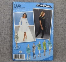Simplicity 3530 Misses Miss Petite Dress Tunic tucking size 14-22 Plus Uncut