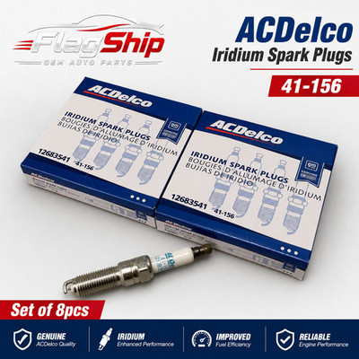 Set Of 8 Genuine GM ACDelco Iridium Spark Plugs 41-156 12683541 New