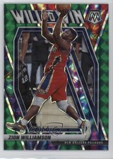 2020-21 Panini Mosaic Will to Win Green Mosaic Prizm Zion Williamson #13 0g25