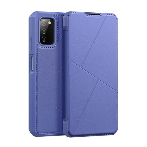 DUX DUCIS Skin X kabura etui pokrowiec z klapką Samsung Galaxy A03s niebieski - Zdjęcie 3 z 12