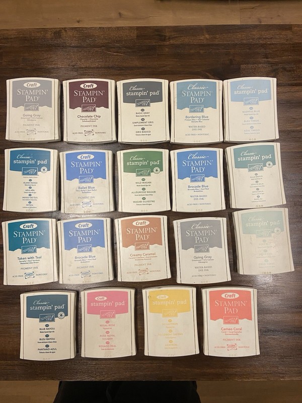 Stampin' Up! ink pads lot--RETIRED Lot Of 19