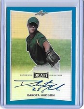 2016 Leaf Metal Draft DAKOTA HUDSON Blue Prismatic RC Auto 9/25 Cardinals