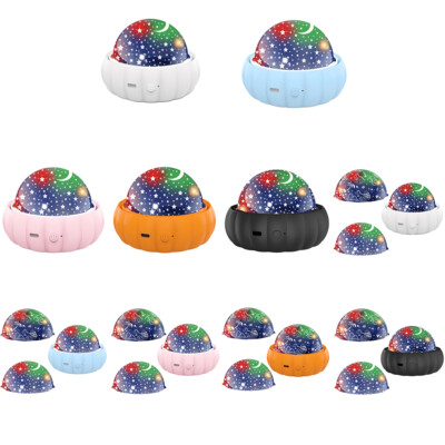 Space Night Light 360 Rotating Star Moon Projector Lights for Children Bedroom Q