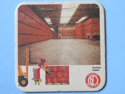 Beer Bierdeckel Coaster ~ BELLE-VUE Gueuze ~ Sint-Pieters-Leeuw, BELGIUM Brewery