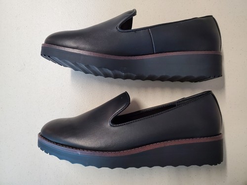Women's Aldo Slip-on Shoes Loafers Casual Work Size 7M NWOB Black Wedge Soles - Picture 5 of 9