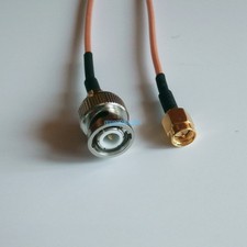 BNC male to SMA male plug Connector RF RG316 cable jumper pigtail 8inch