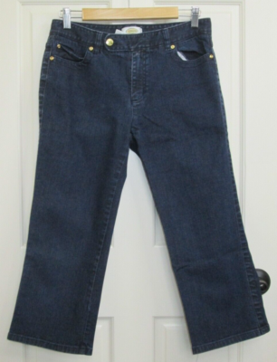 Talbots Capri Jeans Womens Size 6 30x21.5 Dark Wash Stretch 60-26867 | eBay