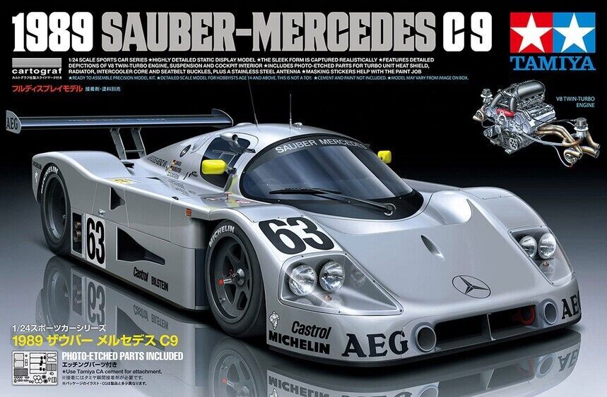 ミ✰ Buy Tamiya 24359 1:24 Sauber-Mercedes C9 1989 Car Model Kit online
