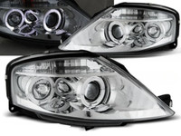 Scheinwerfer Paar Citroen C3 02-09 Angel Eyes Chrom