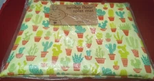 Brand New With Tags Sugar booger 42" X 42" Jumbo Floor Splat Mat Cactuses Desert