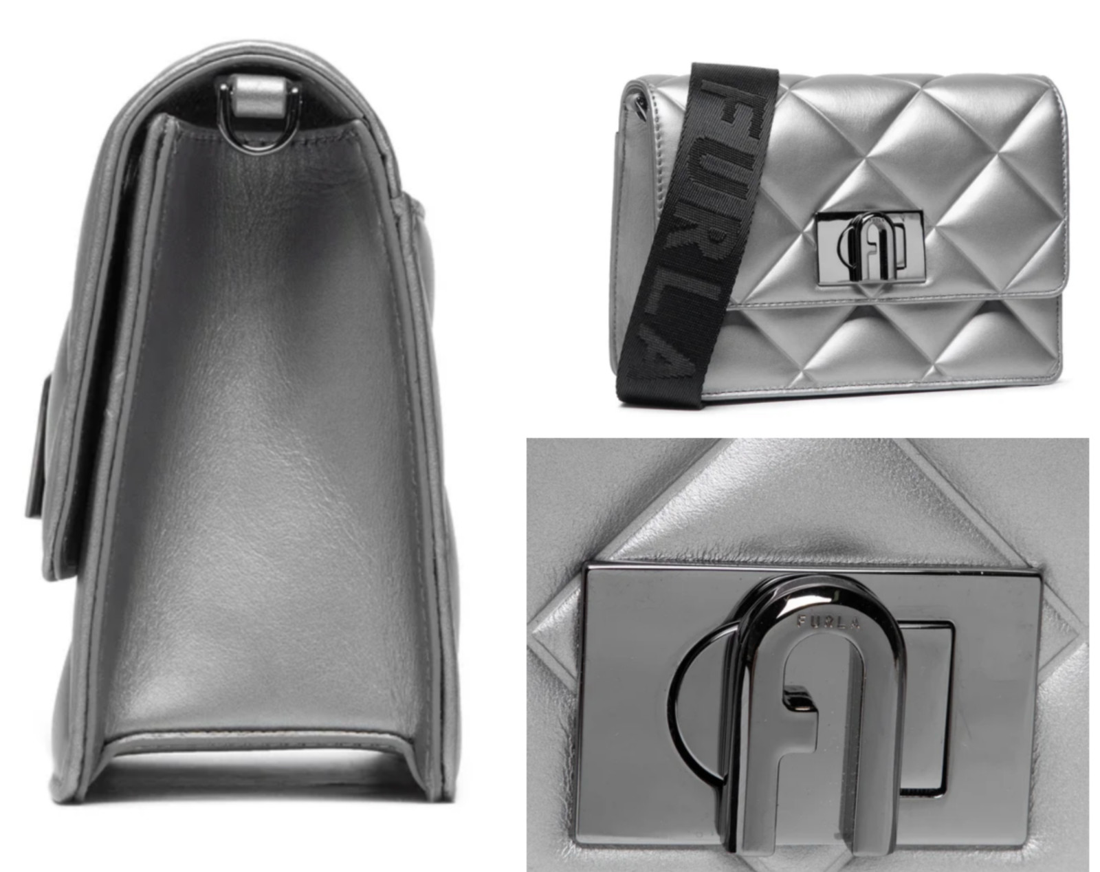 Furla 1927 Quilted Cross Body Shoulder Bag Handbag image 4