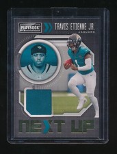 TRAVIS ETIENNE JR. 2021 PANINI PLAYBOOK NEXT UP RC JERSEY *JACKSONVILLE JAGUARS*