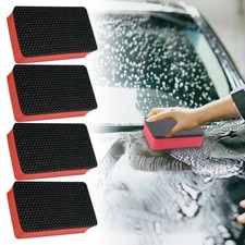 4X Wash Cleaner Car Magic Clay Bar Sponge Block Wax Polish Pad Convenient Carry