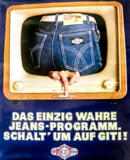 Vintage Original Exclusive Fashion Ad Poster Lithograph Late 70's 