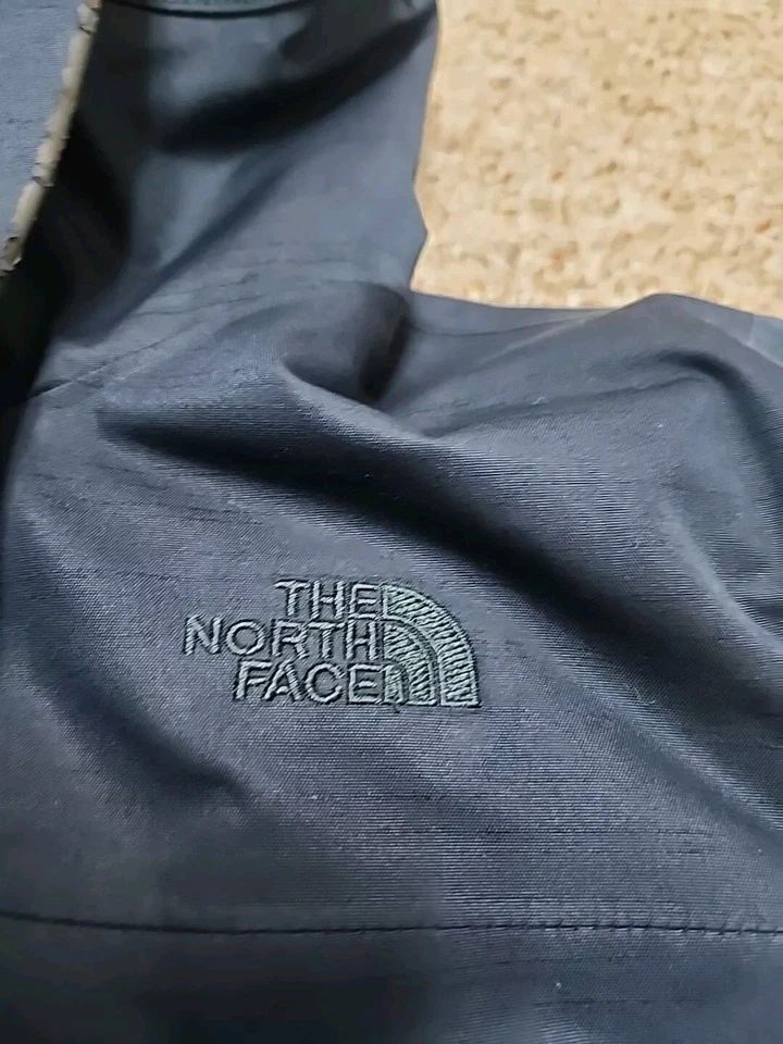 The North Face Dryvent Arctic Down Zip Faux Fur Hooded Long Parka Jacket M Navy - Image 4 of 4