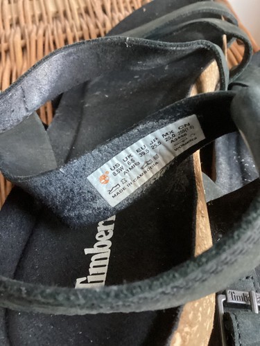Sandalias informales para caminar Timberland Malibu Waves correa corcho talla 39,5 UK6,5 negras - Imagen 5 de 5