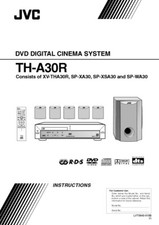 JVC TH-A30R XV-THA30R Home Theater System Owners Instruction Manual Reprint
