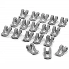 Only Hangers Slim-Line Set of (18) Mini Cascading Hooks (Gray) New 