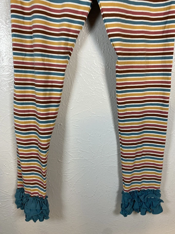 Matilda Jane Just Imagine Cassie Girl's Striped  Bennys / Leggings Size 16 - Image 3 of 4