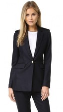 NWT Rag  Bone Ashton Blazer in Salute Navy Wool Blend Jacket 6 650