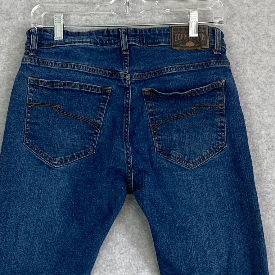 Copper & Oak Jeans Mens 30x30 Blue Slim Dit Straight … Gem