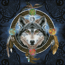 Diamond Dotz Diamond Painting Kit: Celtic Wolf Guide