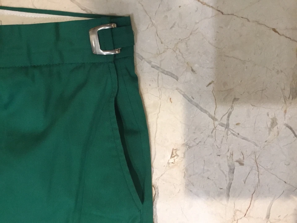 Vtg HIGGINS Caddy Shack Men Pants Green Adjustable Waist Golf Lightweight 34 - Image 3 of 4