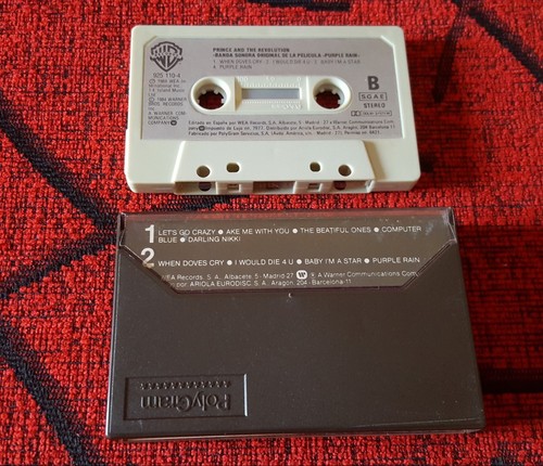 PRINCE & THE REVOLUTION **Purple Rain** VERY SCARCE 1984 Spain CASSETTE NO LP - Picture 2 of 3