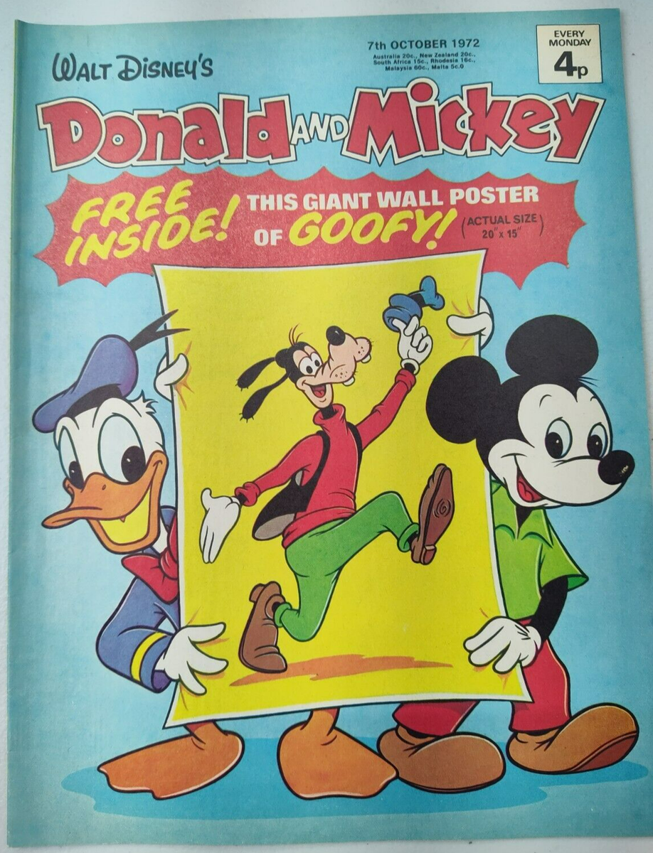 Walt Disney's Donald and Mickey October 7th 1972 Magazine | eBay