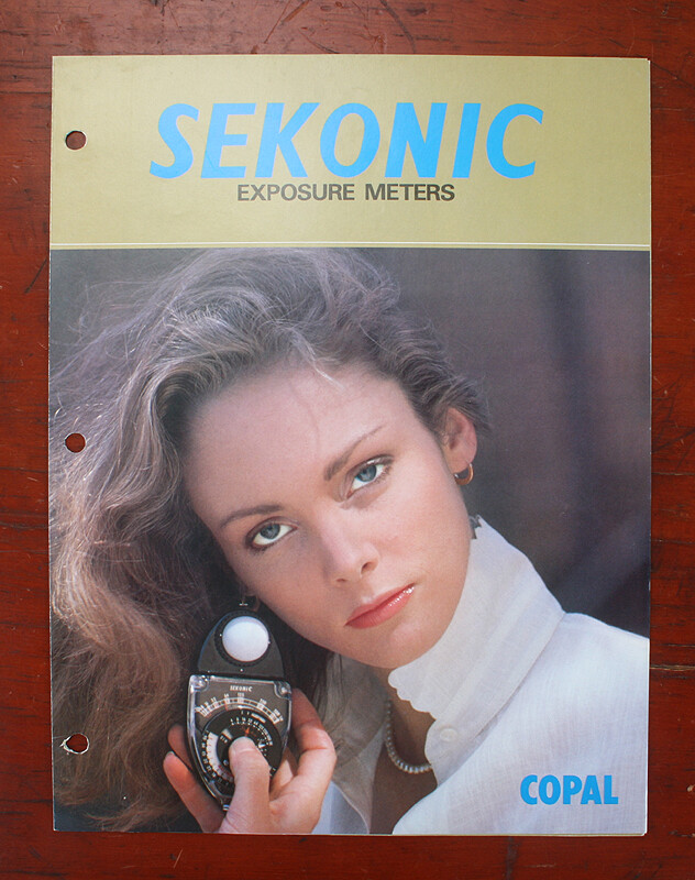 SEKONIC EXPOSURE METERS SALES BROCHURE, 2052, SIX PAGES