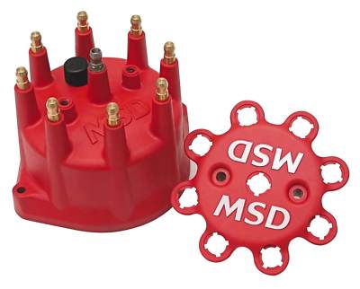 MSD 8431 Red Distributor Cap - Red Cap fits PN 8570, PN 8545 and PN 8546