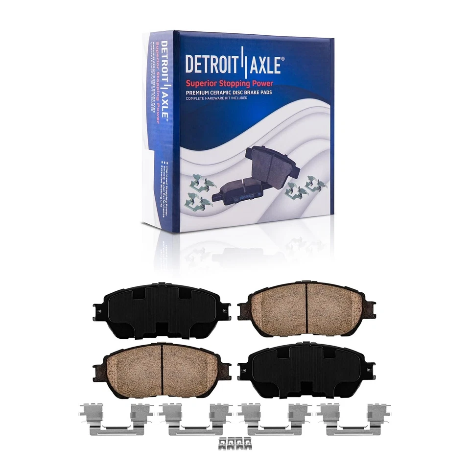 Front & Rear Ceramic Brake Pads for 2004 2005 2006 2007 2008-2010 Toyota Sienna - Image 3 of 4