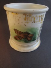 Antique OCCUPATIONAL SHAVING MUG - ' LEATHER GLOVES ', ...