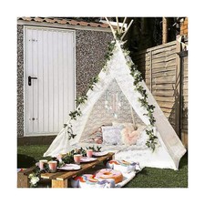 Huge Teepee, Avrsol 85 inch Height Luxury Lace Teepee Tent for Adult Super La...