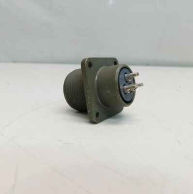 Conn Cylindrical Circular MS3102R16-10s Box Mount 3 Terminal 1 Port