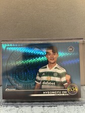 HYEONGYU OH Topps Stadium Club Chrome 2023-24 Blue Prism Refractor Rookie Celtic