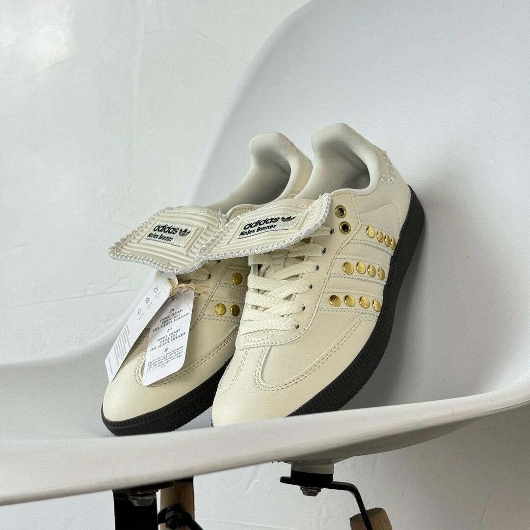 Adidas Samba Wales Bonner Studded Pack - Cream-Cream White IG4304-NEW WITH  BOX | eBay